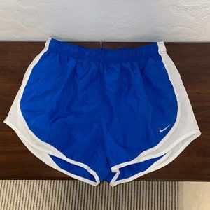 Royal blue/white nike tempo shorts size L